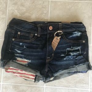 AEO Hi-Rise Shorts NWT